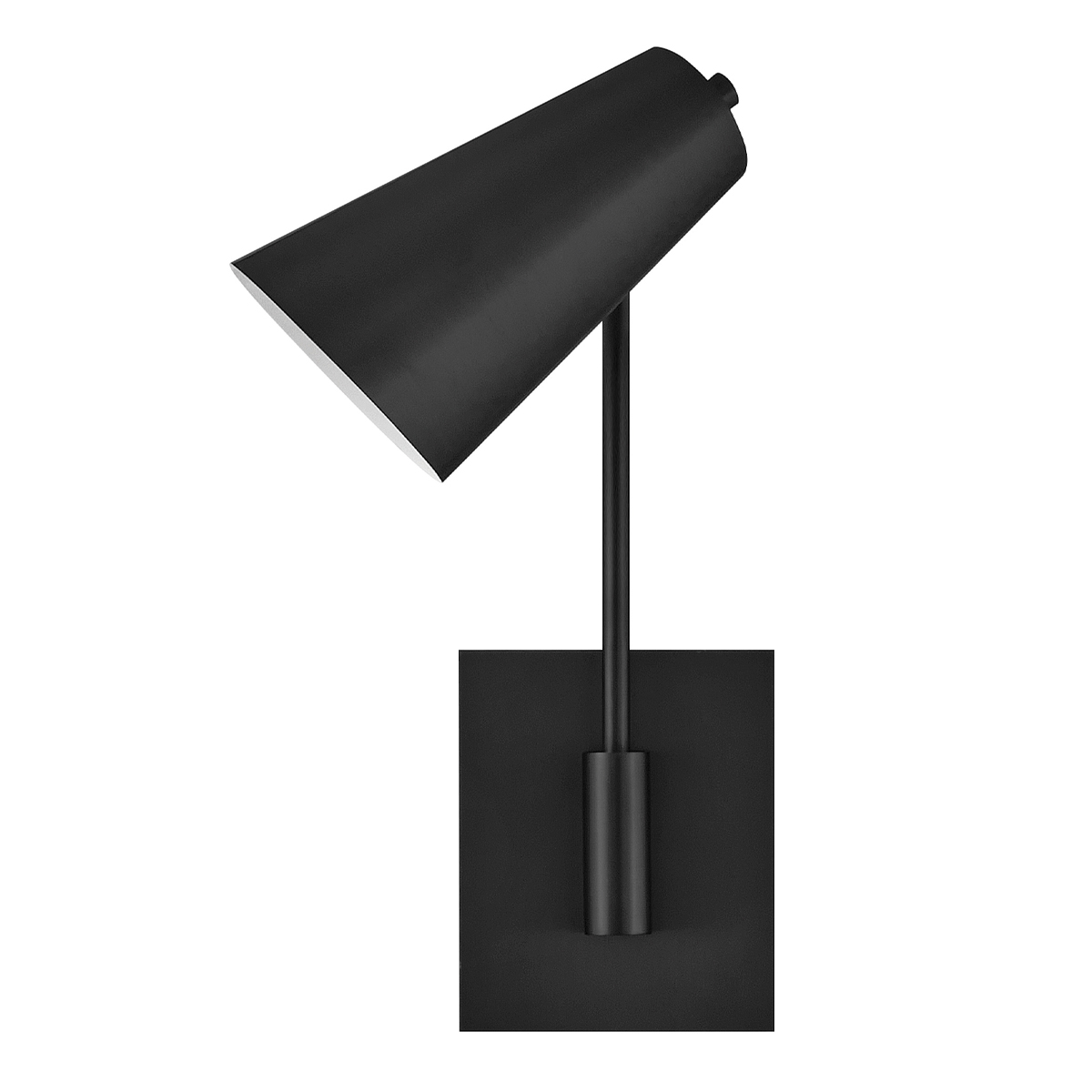 Bray 42cm Sort læselampe Fra Elstead Lighting - Bray er en praktisk v&aelig;glampe med et minimalistisk design i sort.