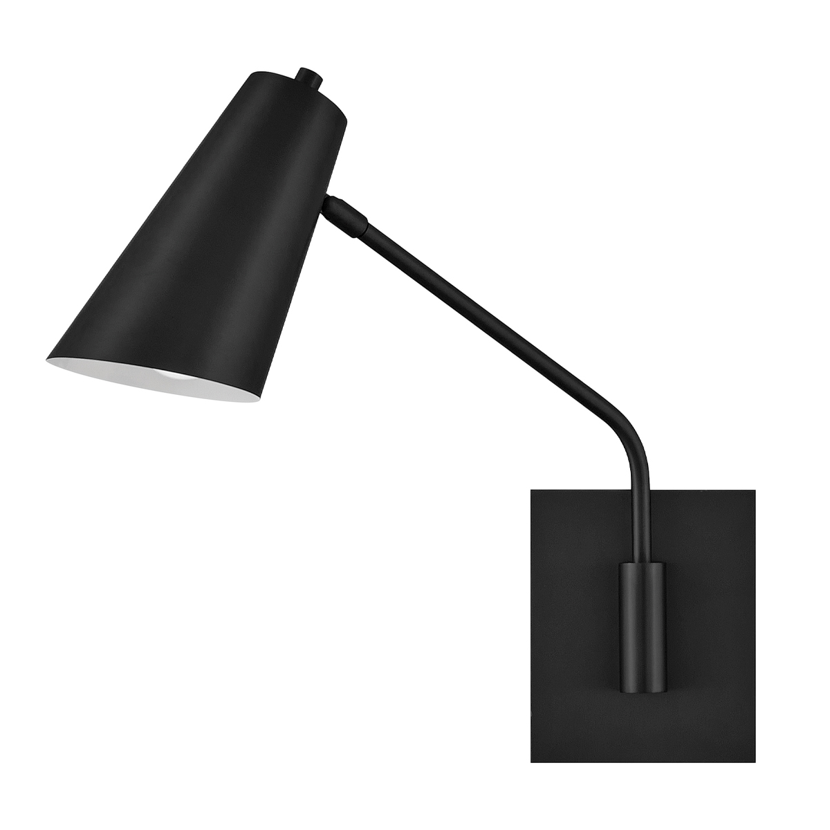 Bray 42cm Sort læselampe Fra Elstead Lighting - Bray er en praktisk v&aelig;glampe med et minimalistisk design i sort.