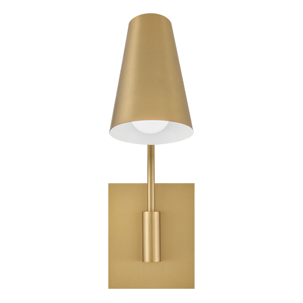 Bray 42cm Messing læselampe Fra Elstead Lighting - Bray er en praktisk v&aelig;glampe med et minimalistisk design i en lakeret messingfinish.
