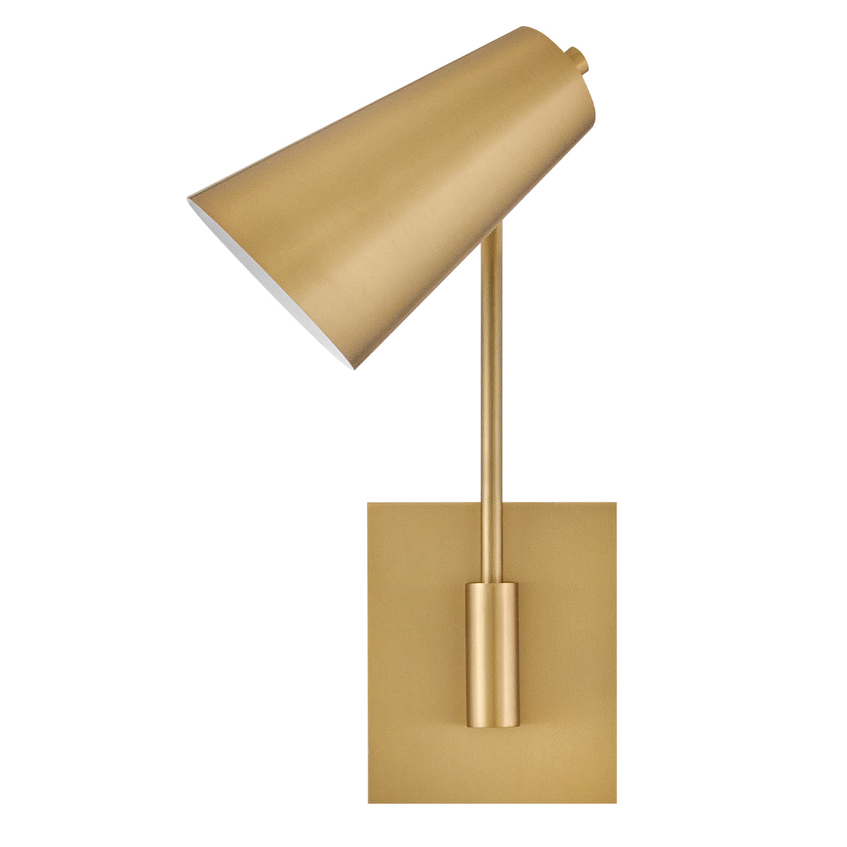 Bray 42cm Messing læselampe Fra Elstead Lighting - Bray er en praktisk v&aelig;glampe med et minimalistisk design i en lakeret messingfinish.