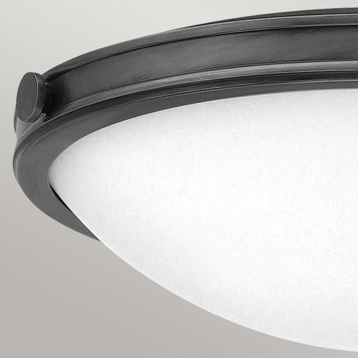Collier Ø48 Sort plafond Fra Elstead Lighting - Lampens detaljer som knopper, h&aelig;ngsler og stel i sort finish skaber et sofistikeret udtryk, der f&oslash;les b&aring;de moderne og tidl&oslash;st.