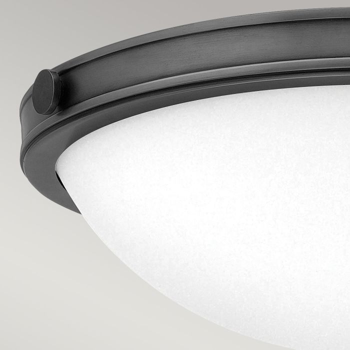 Collier Ø35 Sort plafond Fra Elstead Lighting - Lampens detaljer som knopper, h&aelig;ngsler og stel i sort finish skaber et sofistikeret udtryk, der f&oslash;les b&aring;de moderne og tidl&oslash;st.
