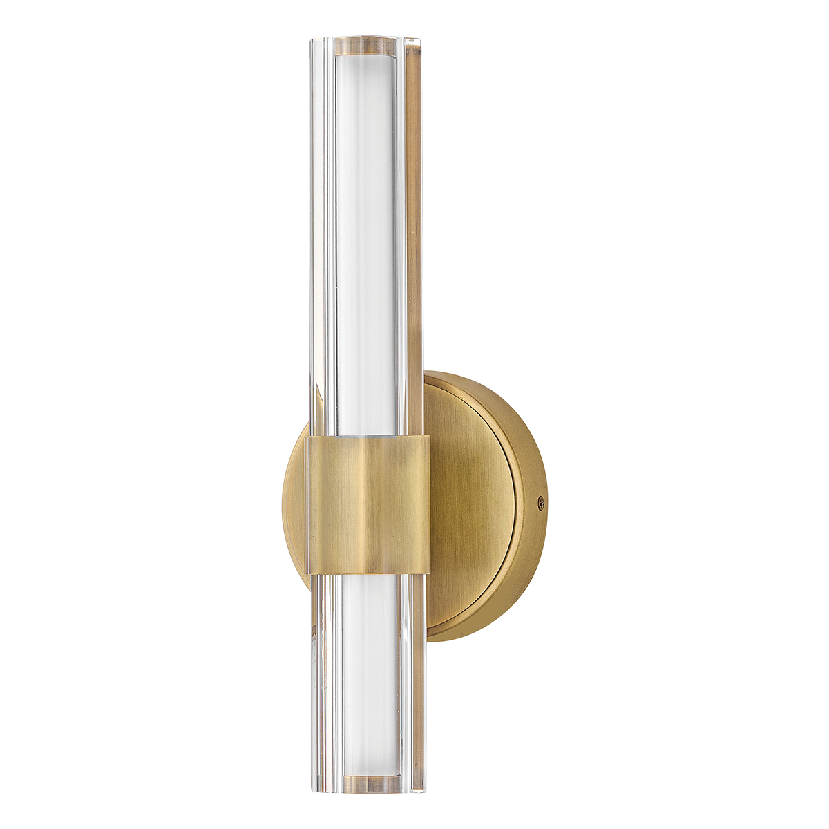 Georgette 35cm Messing badeværelseslampe Fra Elstead Lighting - Georgette er en elegant v&aelig;glampe til badev&aelig;relset med et dekorativt og symmetrisk design.