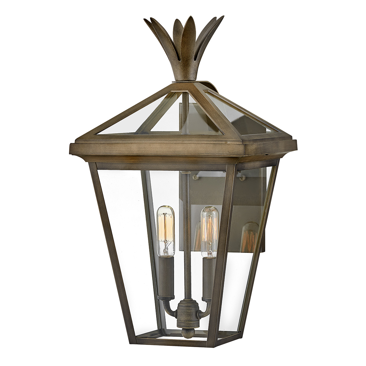 Palma Bronze udendørslampe Fra Elstead Lighting - Palma er lavet af aluminium med klart glas og tilbyder både holdbarhed og et strejf af gammeldags charme, perfekt til udendørs brug.