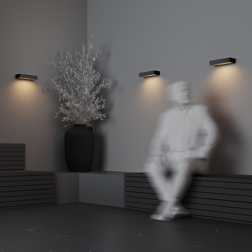Lot Grafit udendørslampe Fra Maytoni - Lampen har en høj grad af beskyttelse mod støv og fugt, IP65, hvilket gør den ideel til både indendørs og udendørs brug.