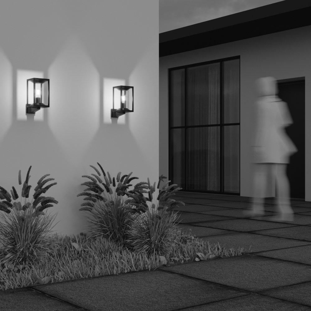 Cell Grafit udendørslampe Fra Maytoni - Med sit åbne design og robuste metalramme spreder den et varmt og indbydende lys, der er perfekt til både indendørs og udendørs miljøer.