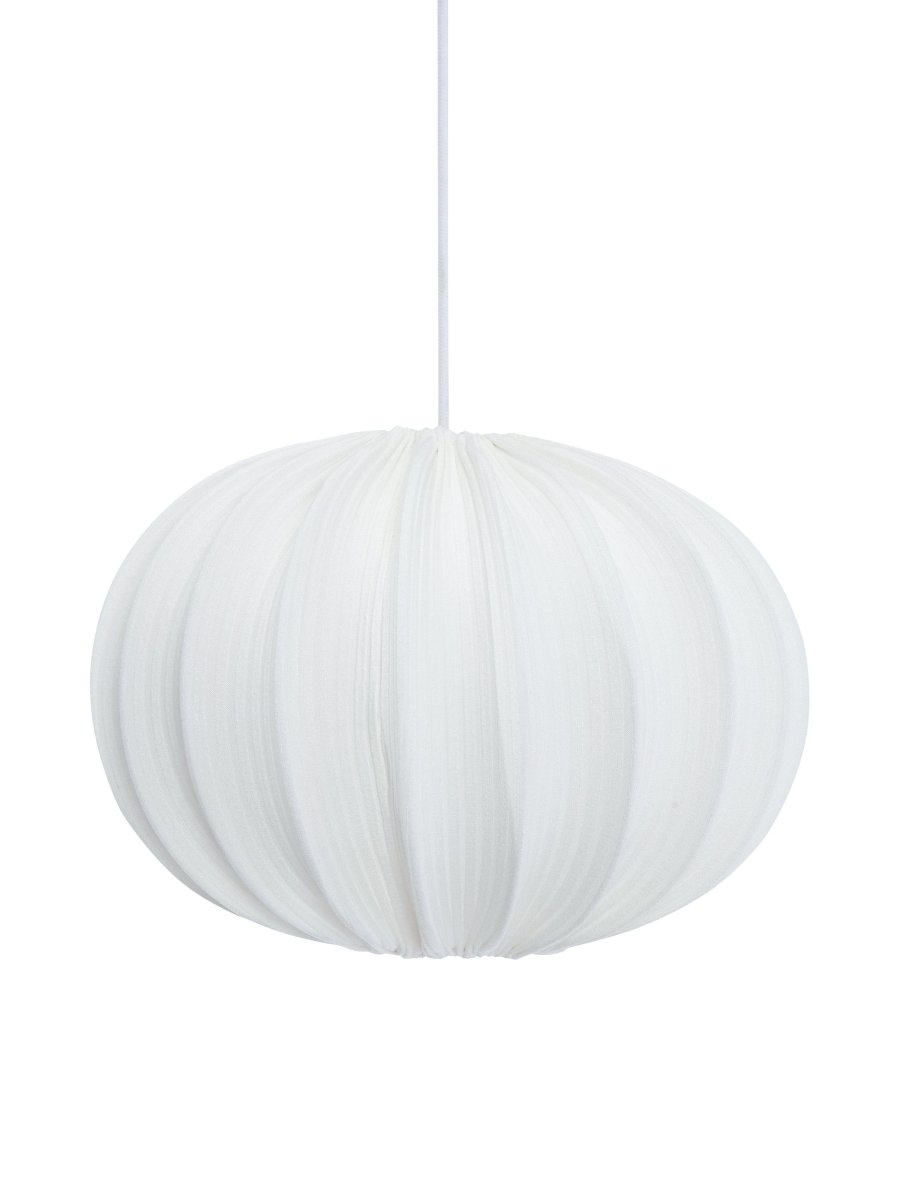 Hilma Skærm Ø40 Ekskl. Ophæng Råhvid loftslampe Fra PR Home - Hilma tagsk&aelig;rm i ribbet jerseystof.