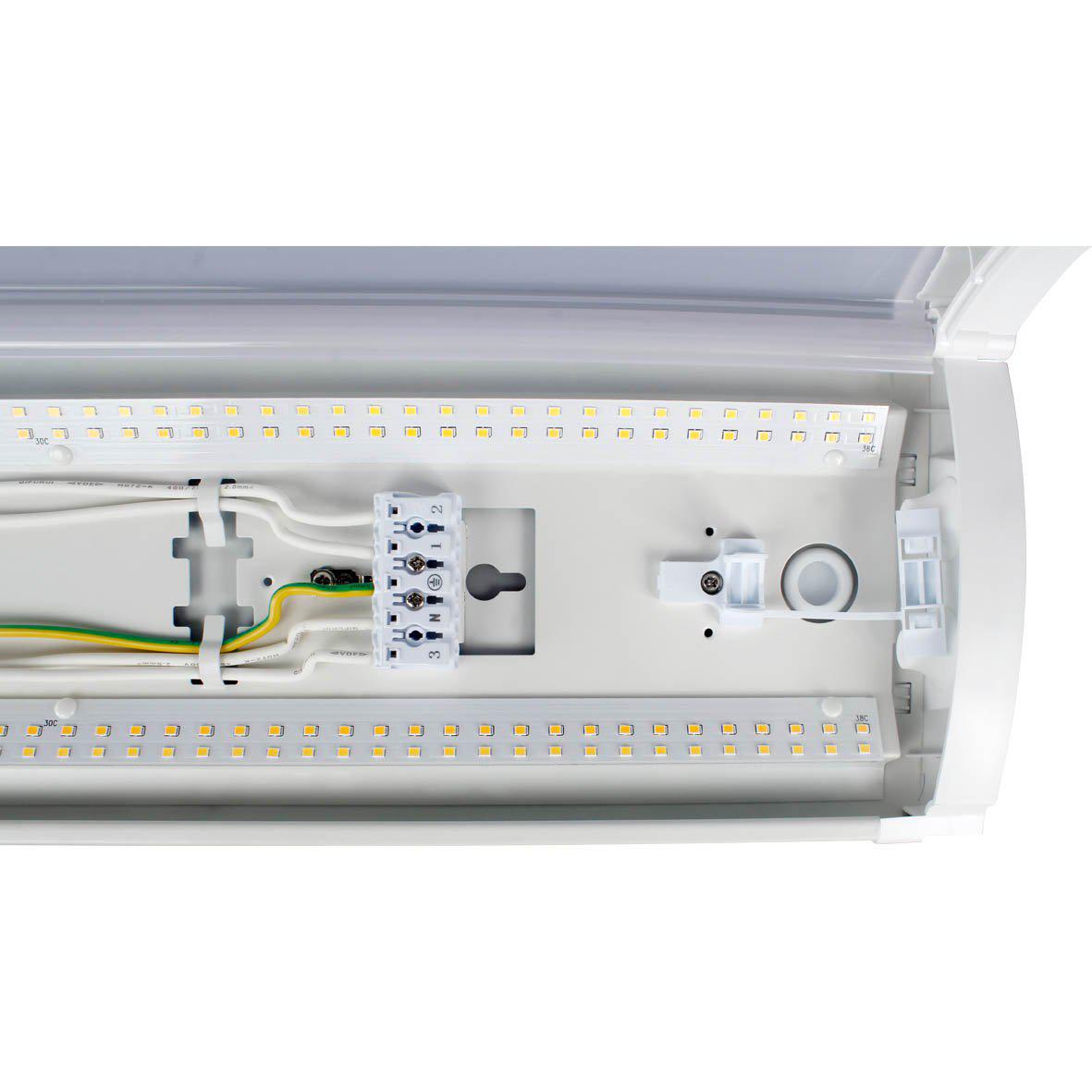 Liny Grab 3000/4000K 120cm Hvid Fra Designlight - Liny Grab er en elegant og diskret universalarmatur udviklet til at levere effektiv og behagelig belysning i en r&aelig;kke forskellige milj&oslash;er.