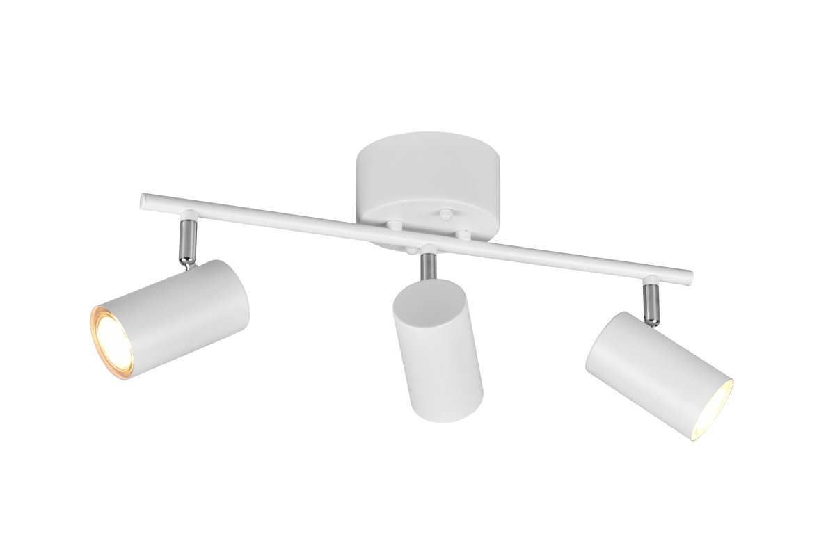 Marlina 3 Hvid spotlight Fra Trio Lighting - Den moderne loftslampe MARLEY med 3 lys tilbyder tilpasset belysning i stuen eller hallen.