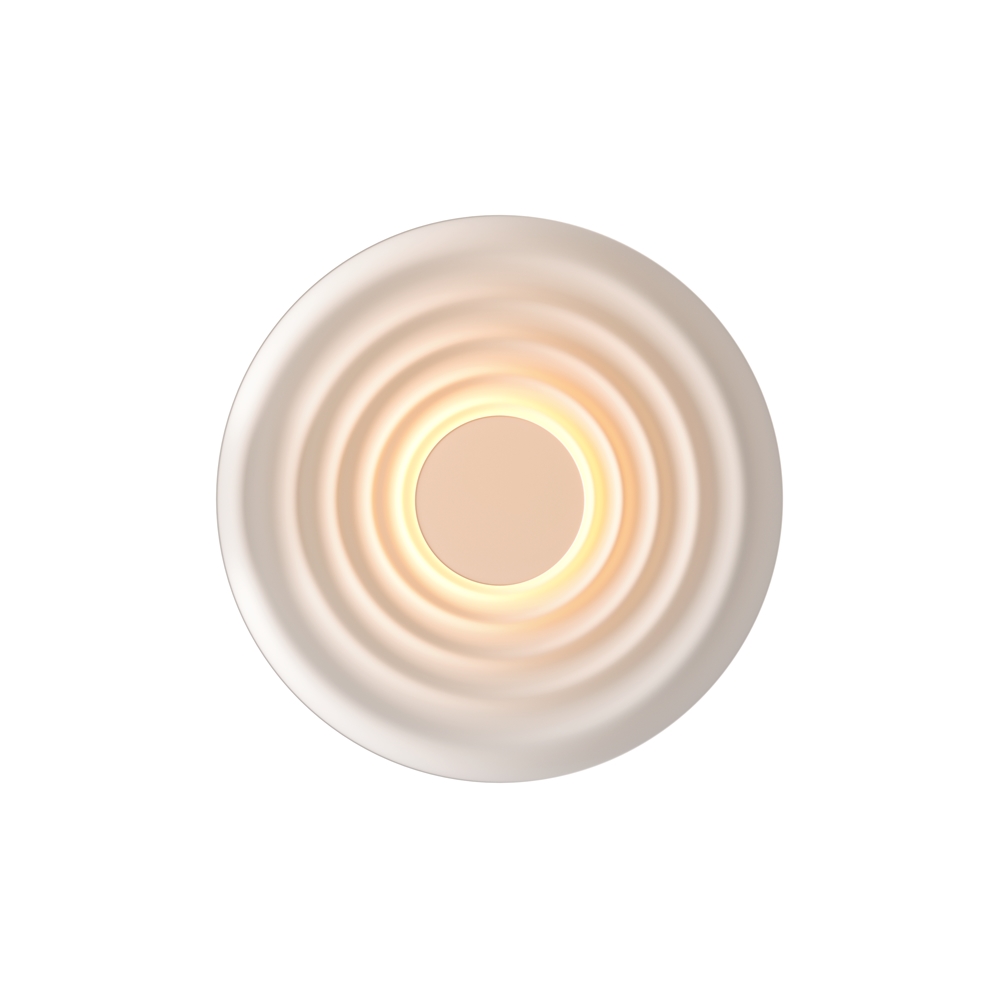 Nami Ø40 Hvid væglampe Fra Maytoni - Den er lavet af metal med en elegant hvid finish og skaber et stilfuldt pr&aelig;g, der passer lige s&aring; godt i entreen som i stuen eller k&oslash;kkenet.