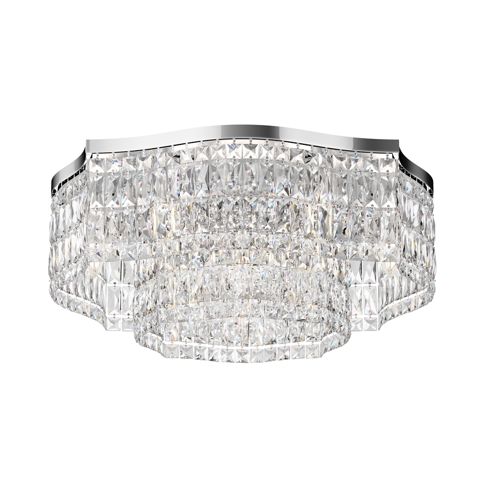 Dune Ø60 Chrom krystal Fra Maytoni - De funklende prismer fanger lyset og skaber en luksuri&oslash;s atmosf&aelig;re i rummet.