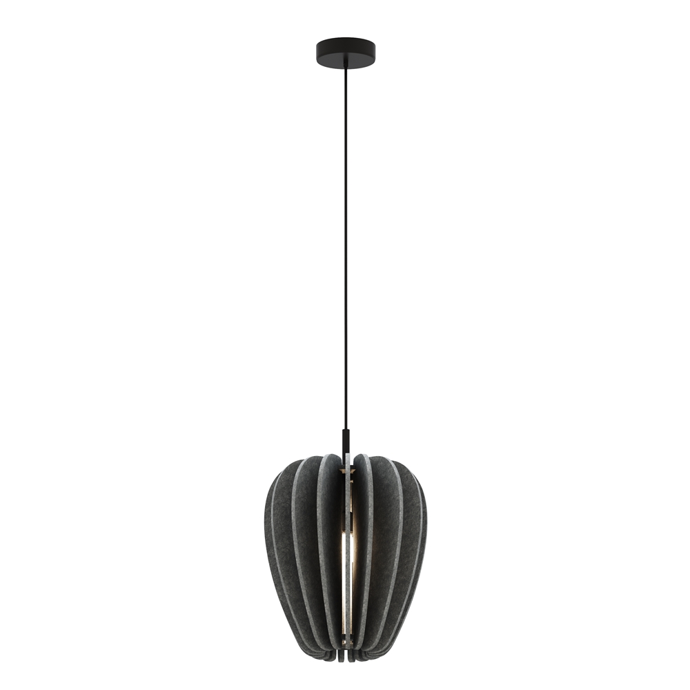 Cambio Ø35 Mørkegrå loftslampe Fra Maytoni - Serien f&aring;s i flere farver og former og kan h&aelig;nges i h&oslash;je rum takket v&aelig;re det 3 meter lange kabel &ndash; Perfekt til kreative lysinstallationer, der afspejler stemningen i rummet.