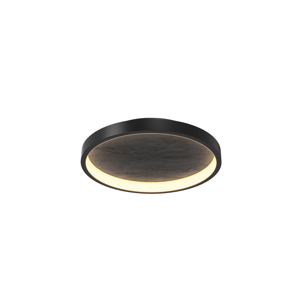 Orign Ø40 Sort plafond Fra Maytoni - Orign er en loftslampe i metal med en elegant stenimitation i midten, der giver et naturligt og eksklusivt indtryk.