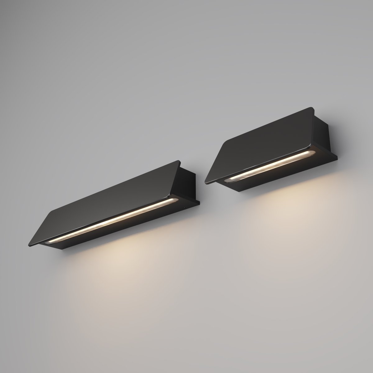 Trupp Grafit udendørslampe Fra Maytoni - Trupp væglampe har et innovativt design med lyset rettet til den ene side, hvilket skaber en unik og usynlig lyseffekt, der skaber en særlig atmosfære.