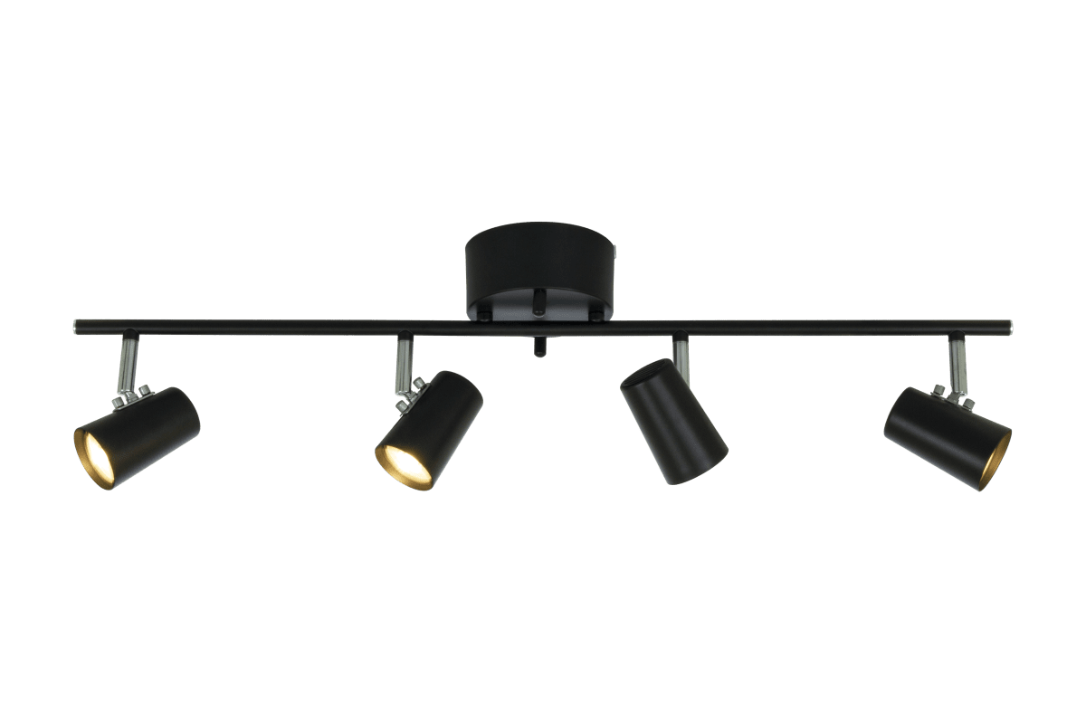 Pilot 4 Sort spotlight Fra Aneta Lighting - 