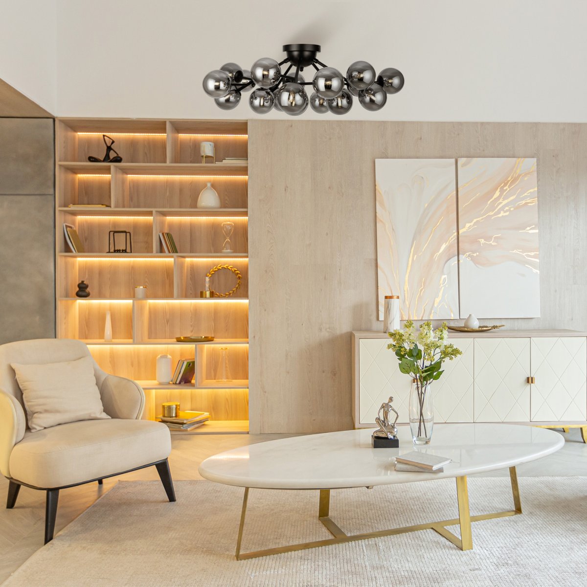 Dallas 20 Sort plafond Fra Maytoni - 