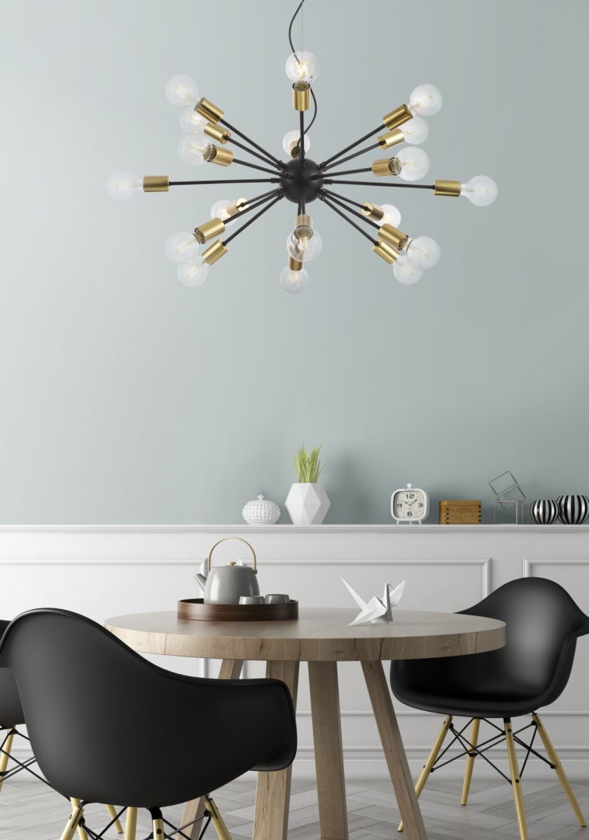 Jackson Ø98 Sort loftslampe Fra Maytoni - Denne iøjnefaldende loftslampe i industriel stil er en fed og moderne funktion, der vil tage dit hjem til næste niveau.