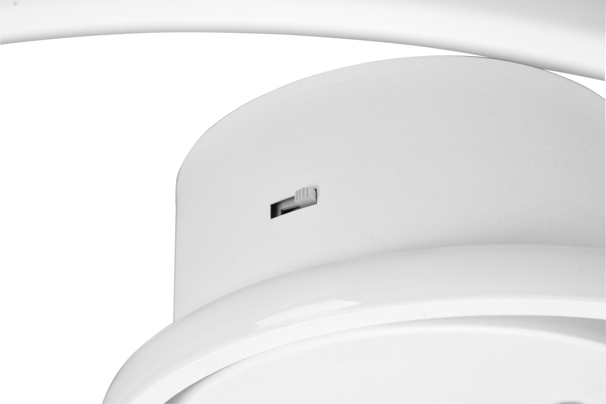 Zibella Ø40 Hvid plafond Fra Trio Lighting - Den mat hvide farveskala g&oslash;r lampen alsidig og nem at kombinere med forskellige interi&oslash;rer, hvilket giver et sofistikeret og stilrent indtryk i ethvert rum.