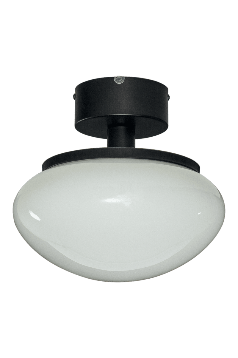 New August Ø27 Sort plafond Fra Aneta Lighting - For dig, der ønsker en lampe med karakter uden at overtage rummet, er New August det ideelle valg &ndash; en stilfuld detalje, der komplementerer hele din indretning.