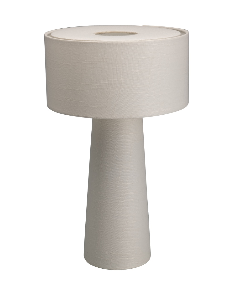 Linum 50cm Hvid bordlampe Fra By Rydéns - Linum er en stilfuld og dekorativ bordlampe i hvidt h&oslash;rstof, der skaber et bl&oslash;dt og harmonisk udtryk i hjemmet.
