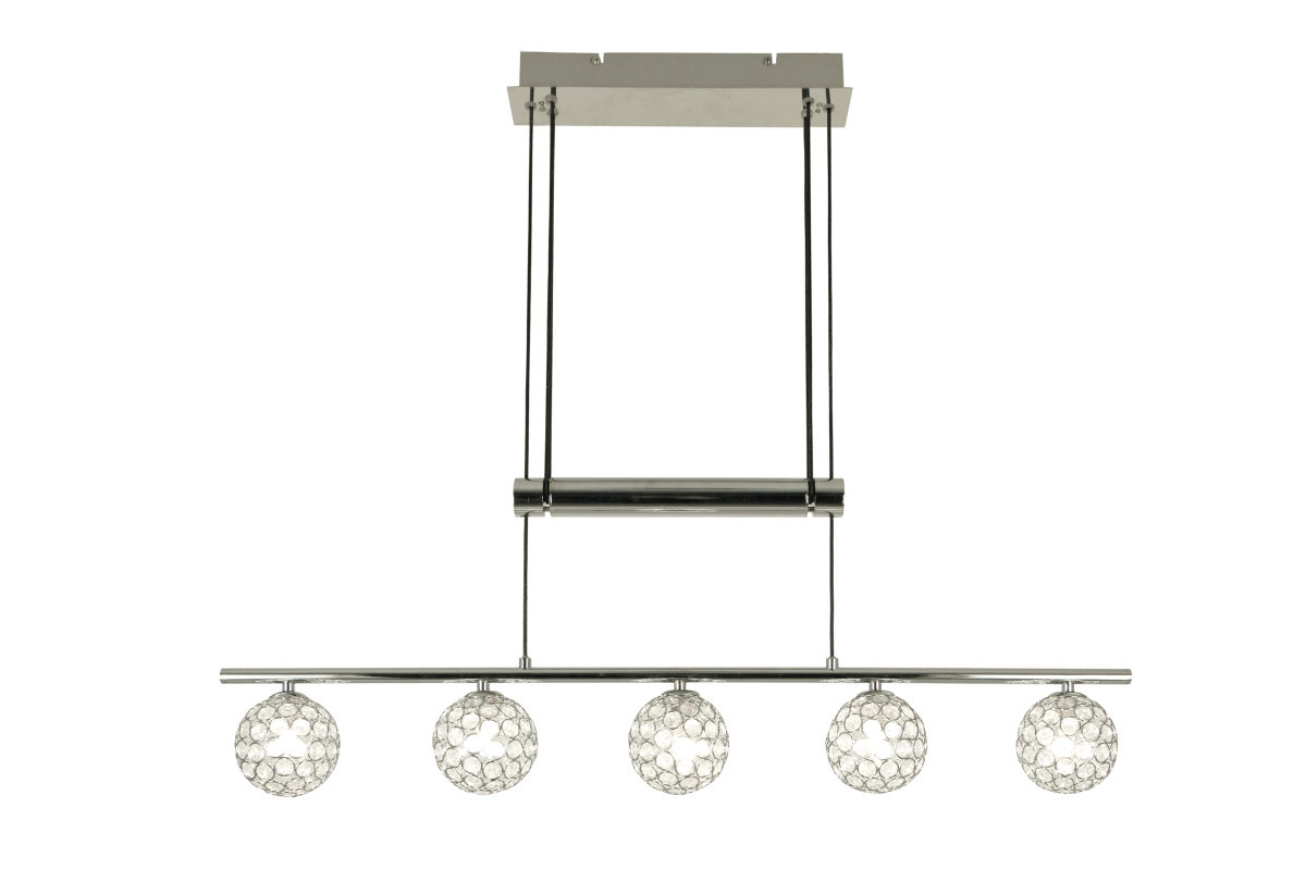 Bling 93cm Chrom loftslampe Fra Aneta Lighting - Bling loftlampen har et stilfuldt design i forkromet metal.