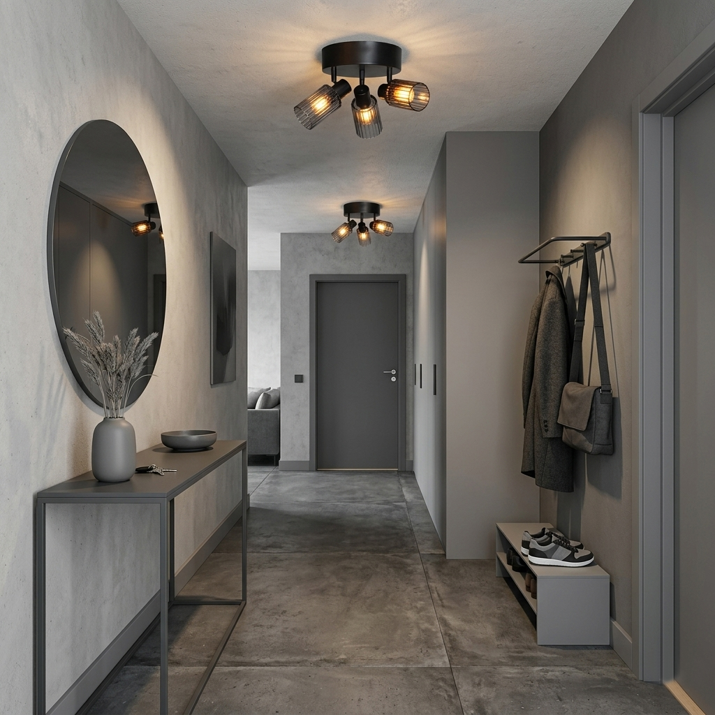 Kiera 3 Sort/Røget spotlight Fra Cottex - Kiera er en dekorativ spotlight med en matsort ramme og tre r&oslash;gfarvede kupler i ribbet, r&oslash;get glas.