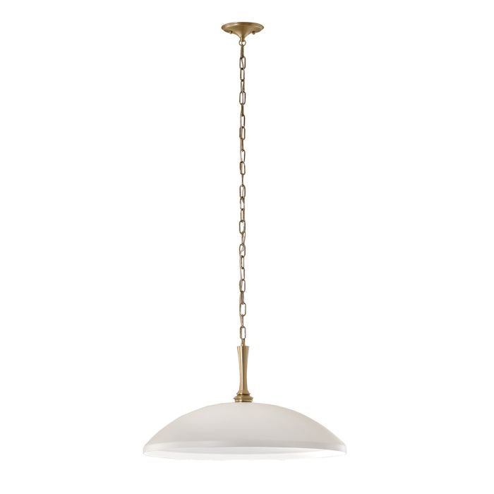 Delarosa Ø50 Hvid/bronze loftslampe Fra Elstead Lighting - Elegante detaljer og en k&aelig;de i en lys bronzefinish tilf&oslash;jer et eksklusivt pr&aelig;g.