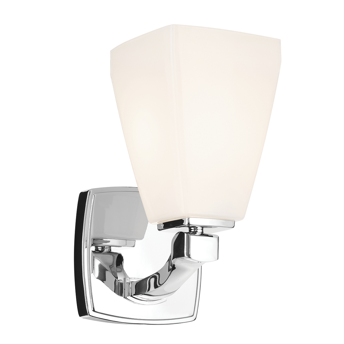 Marant 24cm Krom badeværelseslampe Fra Elstead Lighting - Lampen er lavet af metal med en skinnende kromfinish og har en robust, bl&oslash;dt formet arm, der giver lampen en moderne karakter.
