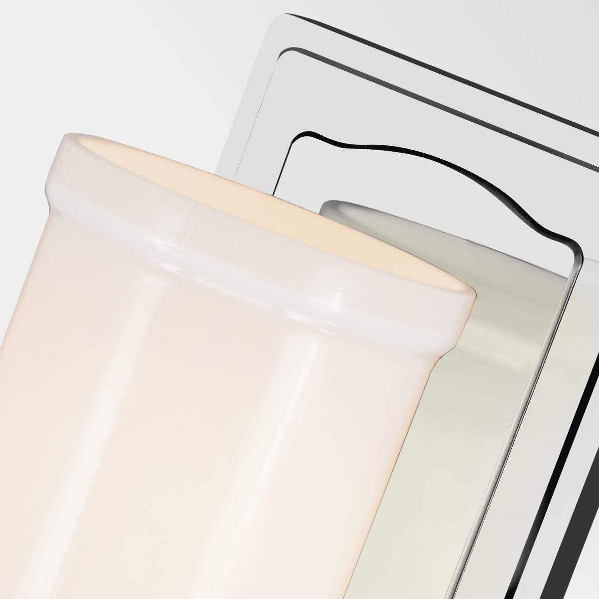 Vetivene 30cm Krom badeværelseslampe Fra Elstead Lighting - Vetivene er en elegant v&aelig;glampe til badev&aelig;relset, der kombinerer en klassisk form med stilfulde materialer.