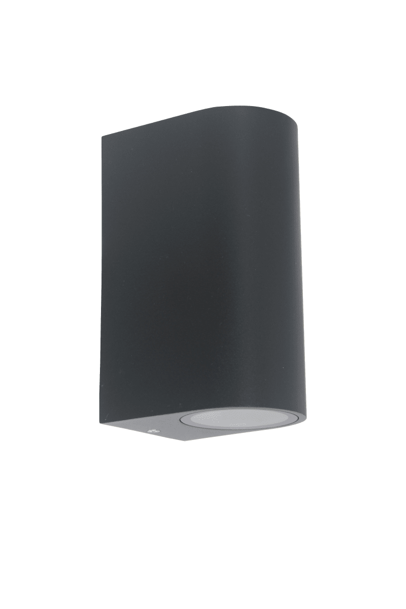 Tor Duo Antracit udendørslampe Fra Lampan - Lampan lyser fint ner och upp p&aring; v&auml;ggen och skapar en h&auml;rlig atmosf&auml;r.