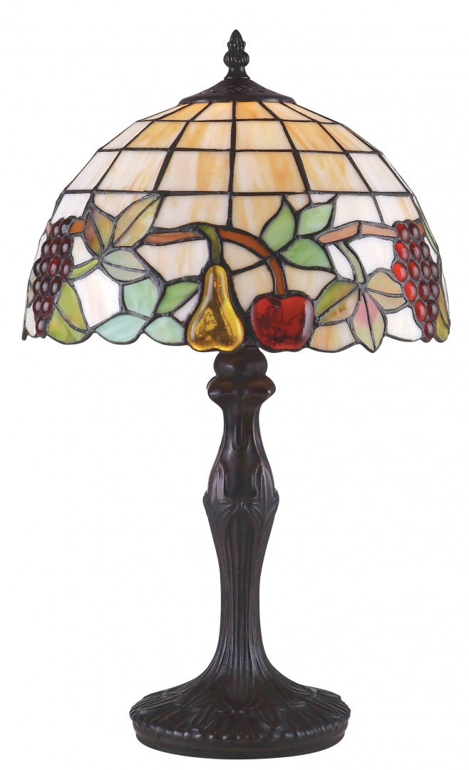 Frukter 46cm Flerfarvet Fra Norrsken Design - Fruits er en klassisk Tiffany lampe med et smukt design med frugter i forskellige farver.
