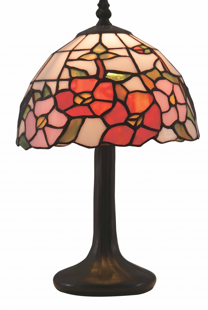 Zoom billede af Sommar 34cm Flerfarvet Fra Norrsken Design - Summer er en klassisk Tiffany lampe med et smukt design med blomster i forskellige farver.