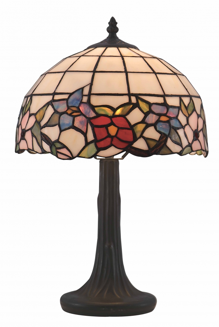 Våren 45cm Flerfarvet Fra Norrsken Design - Ours er en klassisk Tiffany lampe med et smukt design med blomster i forskellige farver.