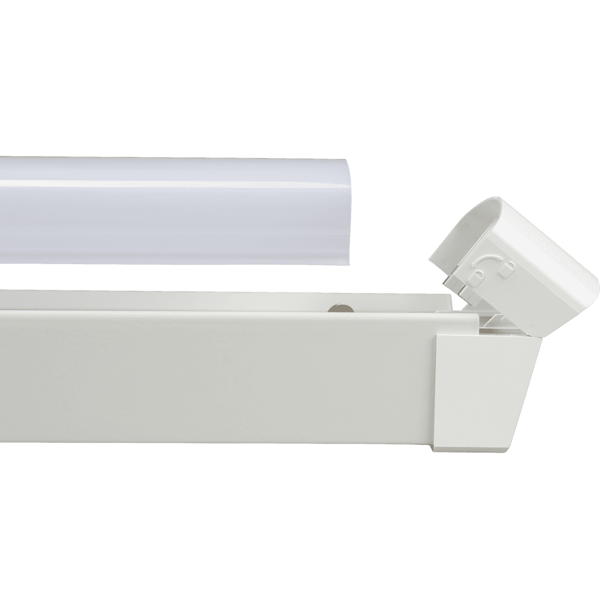 Liny Basic 4000K 130cm Hvid Fra Designlight - Liny Basic er en robust og energieffektiv industriarmatur med LED-teknologi, designet til generel belysning i industrielle og forretningsm&aelig;ssige milj&oslash;er, hvor hvidt lys &oslash;nskes.