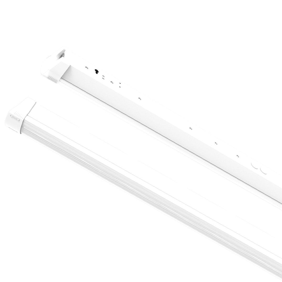 Liny Basic 3000K 130cm Hvid Fra Designlight - Liny Basic er en robust og energieffektiv industriarmatur med LED-teknologi, designet til generel belysning i industrielle og forretningsm&aelig;ssige milj&oslash;er, hvor varmt hvidt lys &oslash;nskes.