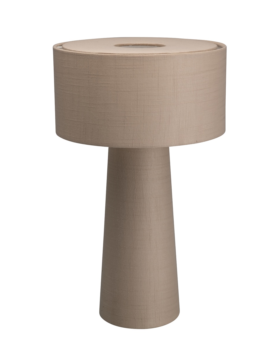 Linum 50cm Beige bordlampe Fra By Rydéns - Linum er en stilfuld og dekorativ bordlampe i beige h&oslash;r, der skaber et bl&oslash;dt og harmonisk udtryk i hjemmet.
