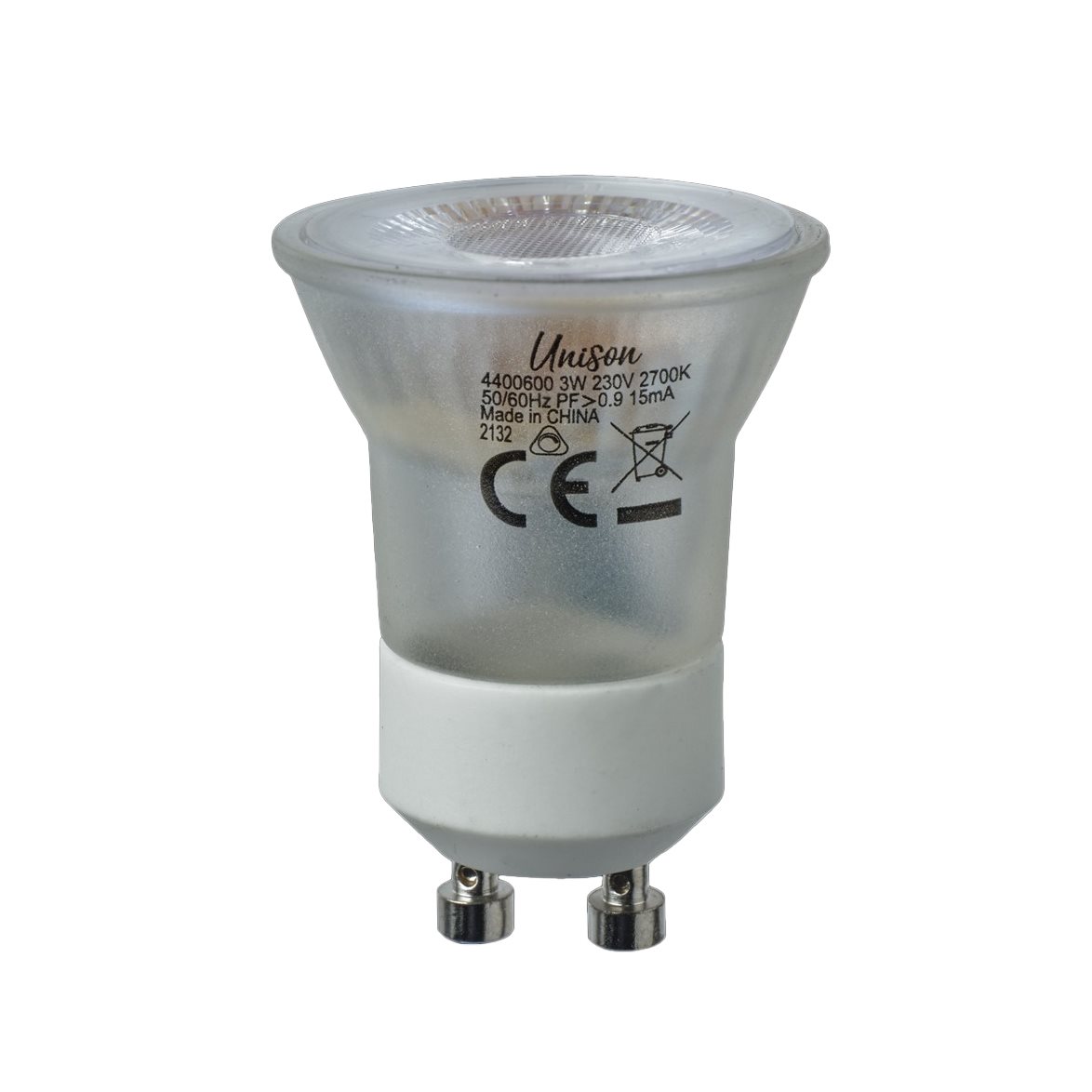 GU10 mini 3W Dæmpbar Gennemsigtig Fra Unison - 