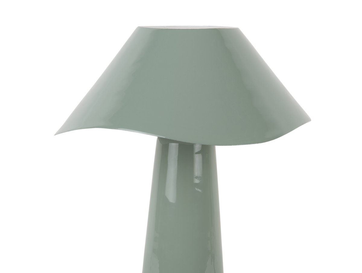 Ameno 33cm Blå bordlampe Fra Leitmotiv - Ameno er en stilfuld bordlampe i metal med en blank og mat blå/grøn finish, der giver et blødt og harmonisk udtryk.