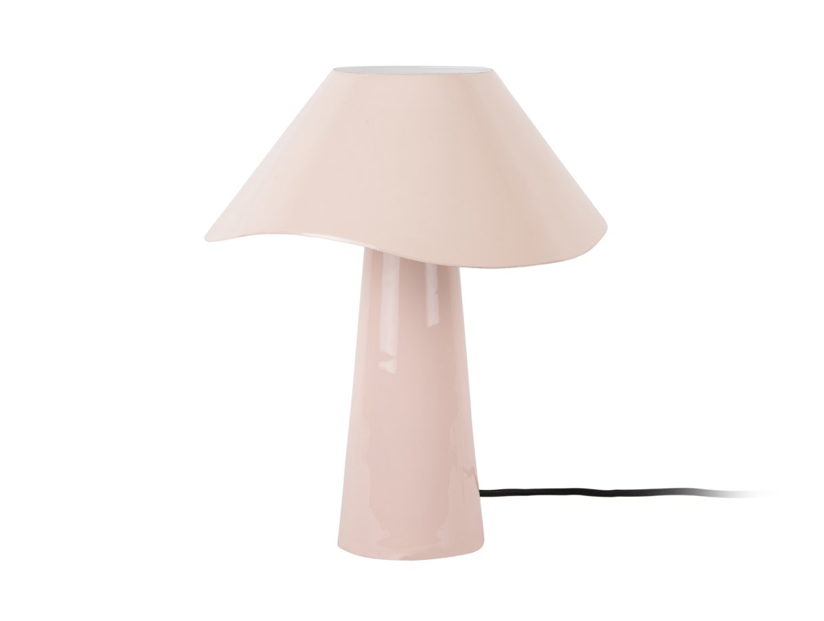 Ameno 33cm Lyserød bordlampe Fra Leitmotiv - Ameno er en stilfuld bordlampe i metal med en blank lyserød finish, der giver et blødt og harmonisk udtryk.