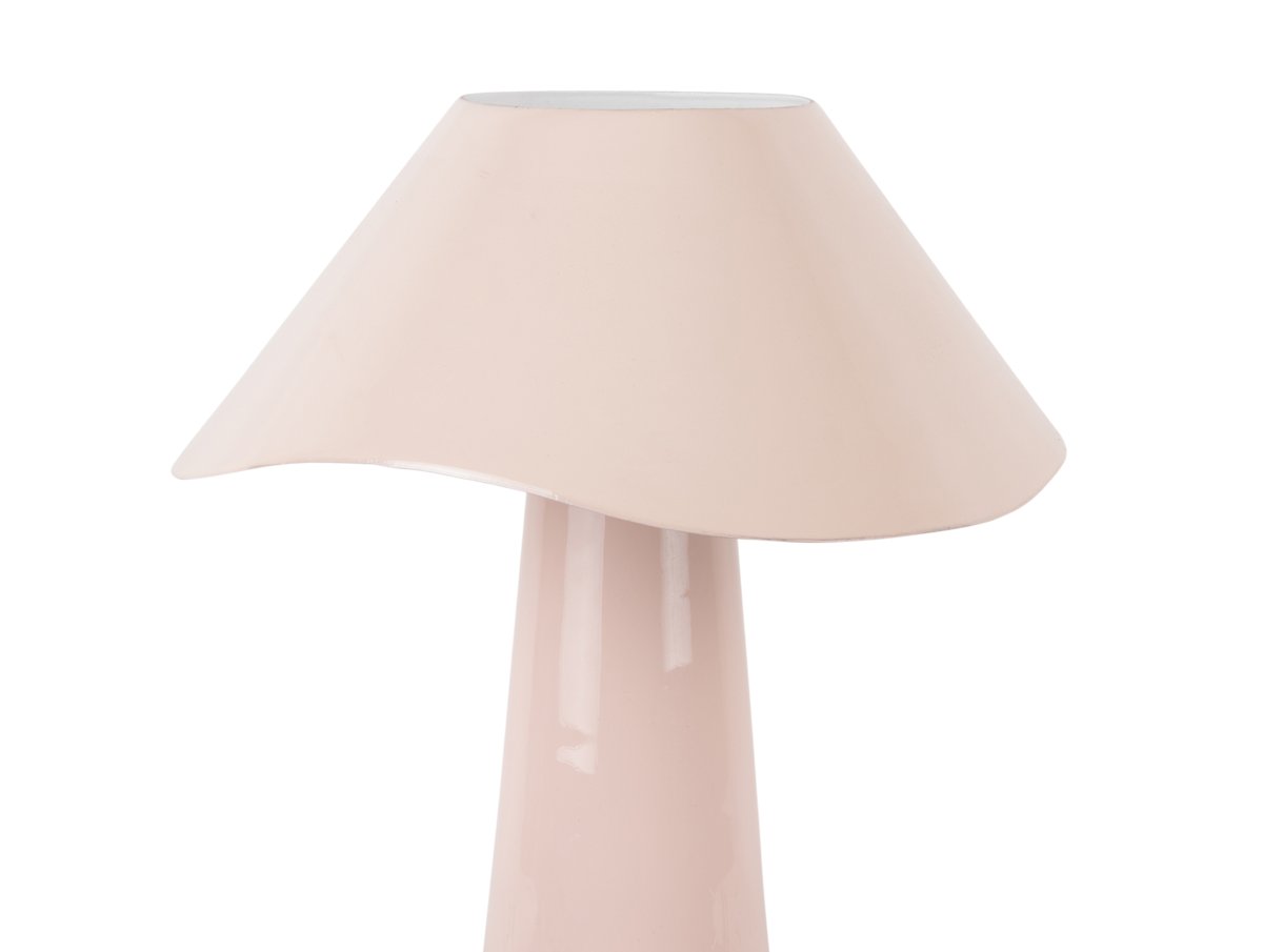 Ameno 33cm Lyserød bordlampe Fra Leitmotiv - Ameno er en stilfuld bordlampe i metal med en blank lyserød finish, der giver et blødt og harmonisk udtryk.