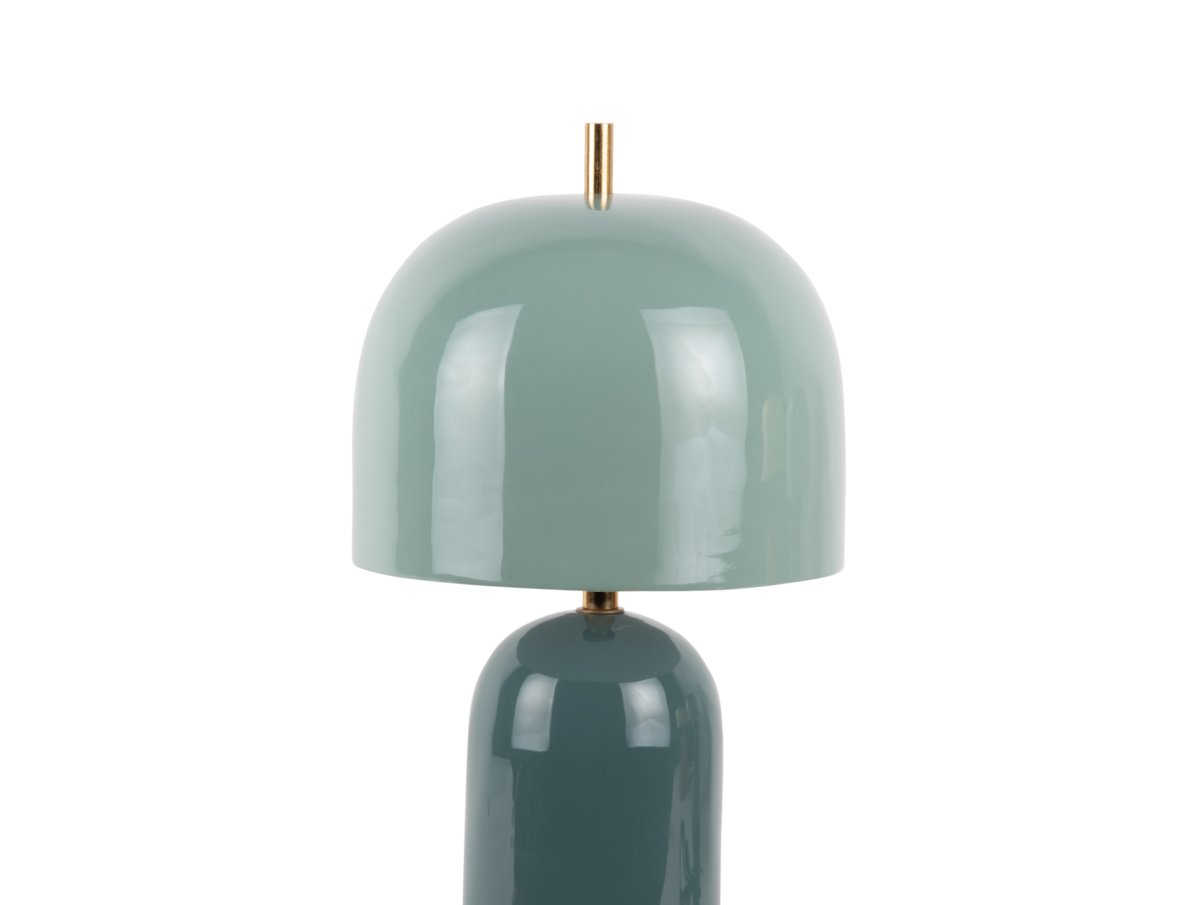 Rico 43cm Blå bordlampe Fra Leitmotiv - Lampefoden i en mat denimblå skærm er kombineret med en lysere blå skærm, hvilket skaber en blød og moderne kontrast.