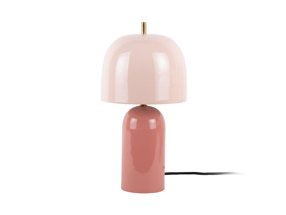 Rico 43cm Lyserød bordlampe Fra Leitmotiv - Rico er en stilfuld bordlampe i metal med en blank finish og et elegant tofarvet design.