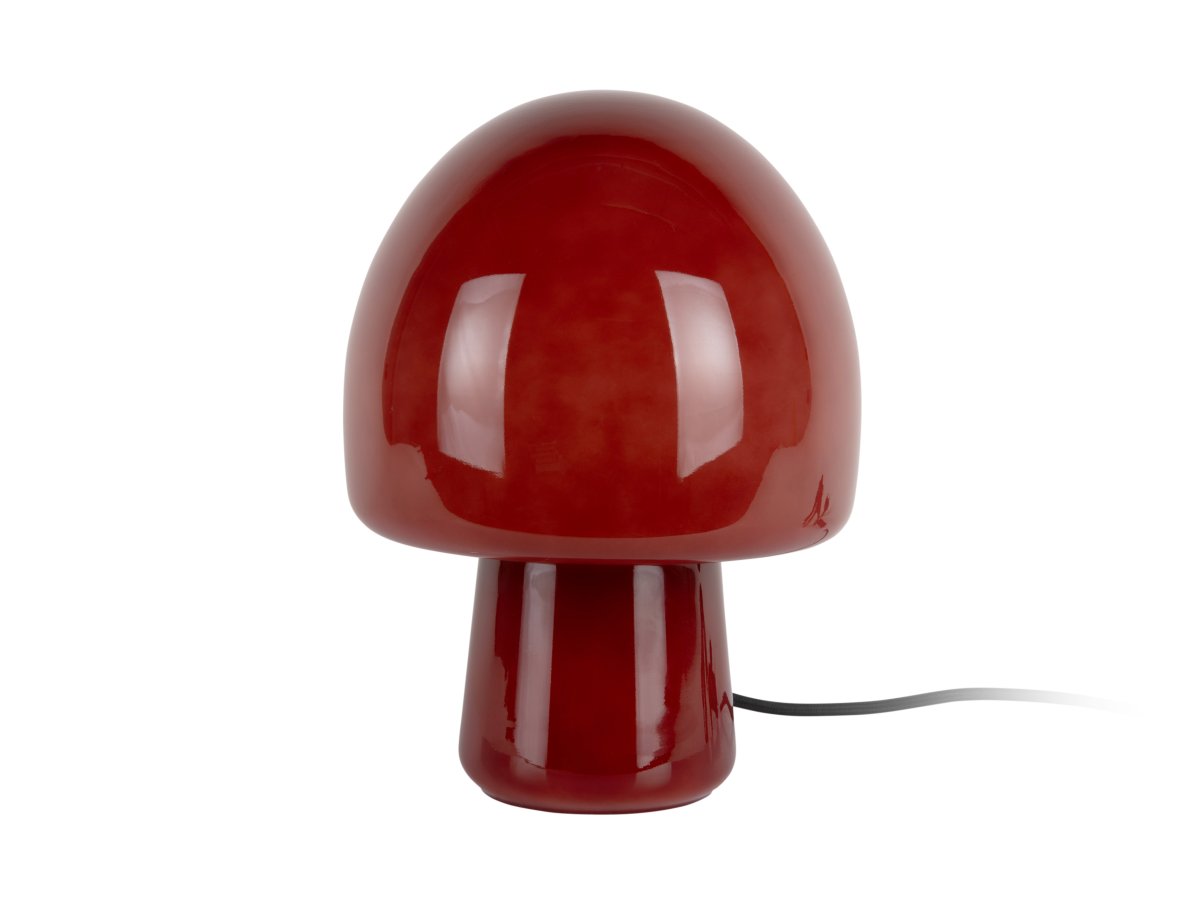 Gozar 27cm RØD bordlampe Fra Leitmotiv - Gozar er en stilfuld bordlampe i glas med en rustr&oslash;d sk&aelig;rm, der giver et varmt og indbydende sk&aelig;r.