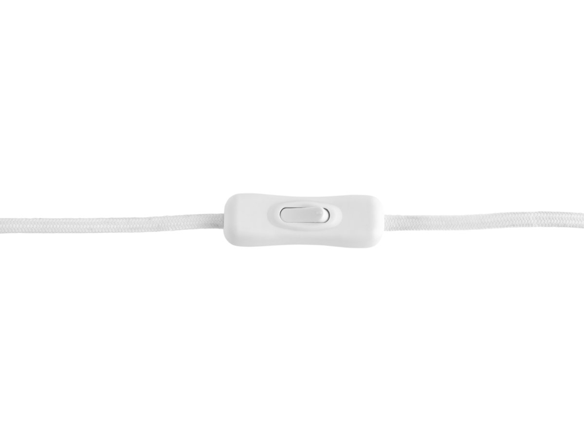 Gozar 27cm Hvid bordlampe Fra Leitmotiv - Den bløde paddehatteform og skinnende overflade skaber en behagelig lysfordeling og et harmonisk udtryk.