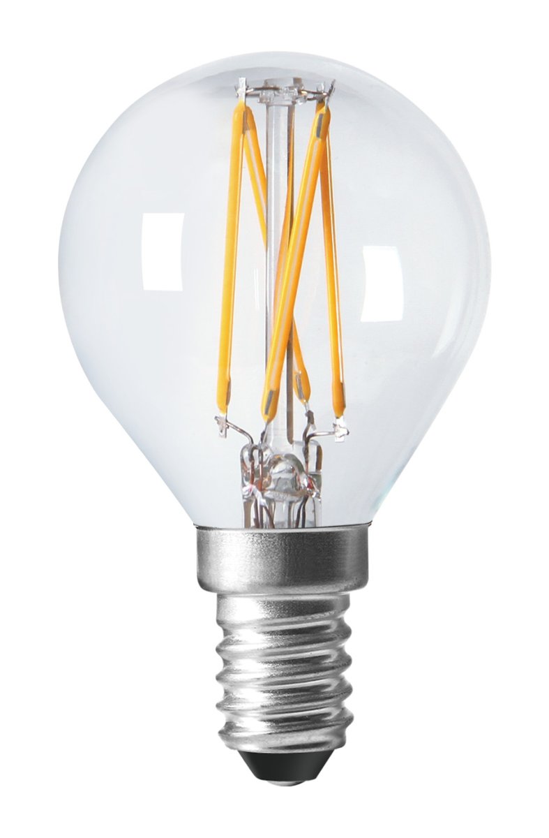 E14 4W Dim-to-warm 2850-2200K RA95 Fra Nordic Lighting - Med Dim-to-Warm-teknologi justeres farvetemperaturen fra 2850K ned til 2200K, n&aring;r du d&aelig;mper lyset, hvilket giver alt fra klart arbejdslys til varmt og hyggeligt lys.