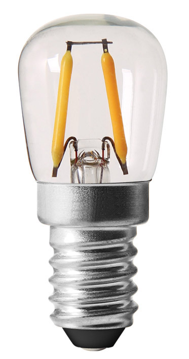E14 1W ikke dæmpbar 2200K RA95 Fra Nordic Lighting - Med en ekstra varm farvetemperatur p&aring; 2200K skaber den en bl&oslash;d, stemningsfuld gl&oslash;d - perfekt til dekorativ belysning og en hyggelig atmosf&aelig;re.