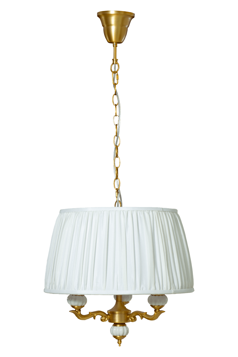Toulouse Ø45 Guld loftslampe Fra Aneta Lighting - Toulouse pendellampen har et klassisk og elegant udtryk med dekorative detaljer og bl&oslash;de former.