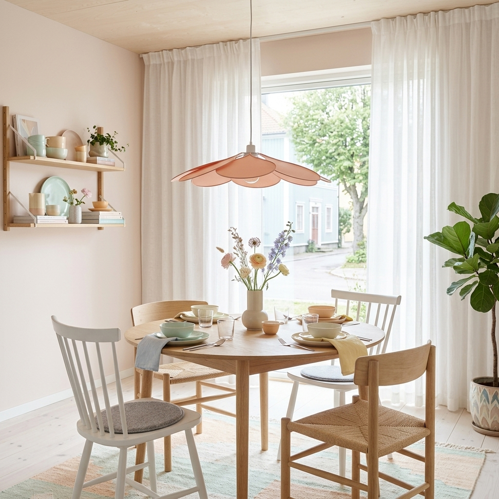 Magnolia Ø80 Lyserød loftslampe Fra Cottex - Magnolia er en dekorativ loftspendel med et legende design inspireret af blomsterblade.