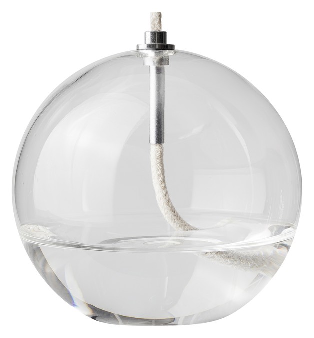 Oljelampa Aura Stor Klart glas Fra Mette Ditmer - Den stilfulde farve og form g&oslash;r lampen alsidig og smuk b&aring;de alene og sammen med andre olielamper.