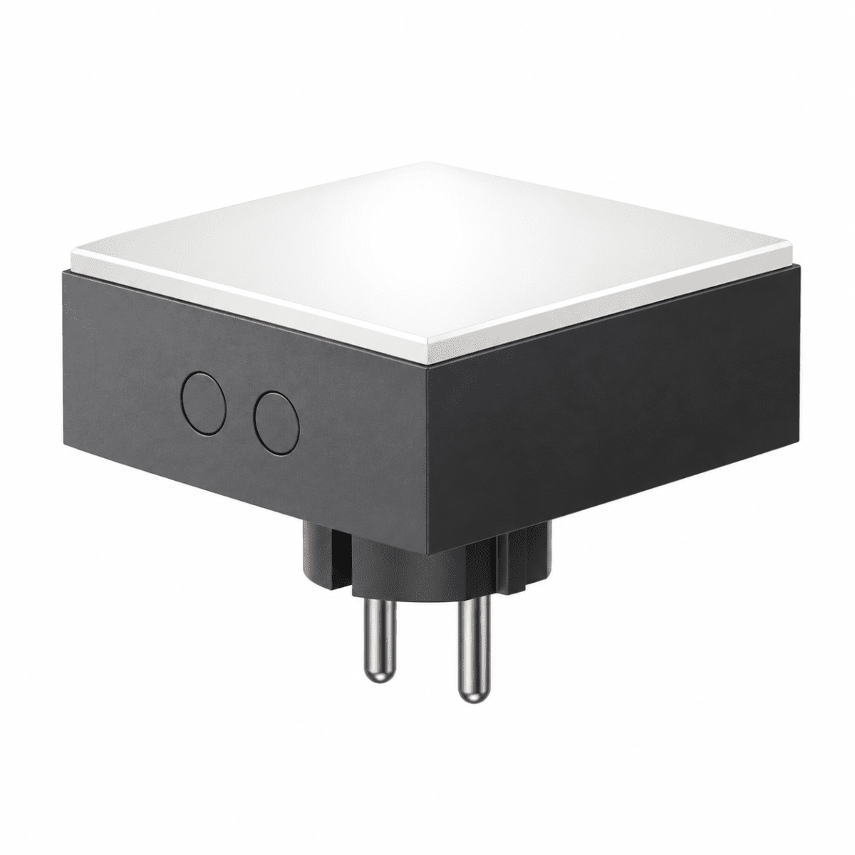 LAMP 1 - EU Sort Fra Avolt - Denne praktiske lille lampe tilsluttes direkte til stikkontakten (230V) og er perfekt som natlampe eller stemningsbelysning i gangen, soveværelset eller andre rum, hvor du ønsker et blødt lys.